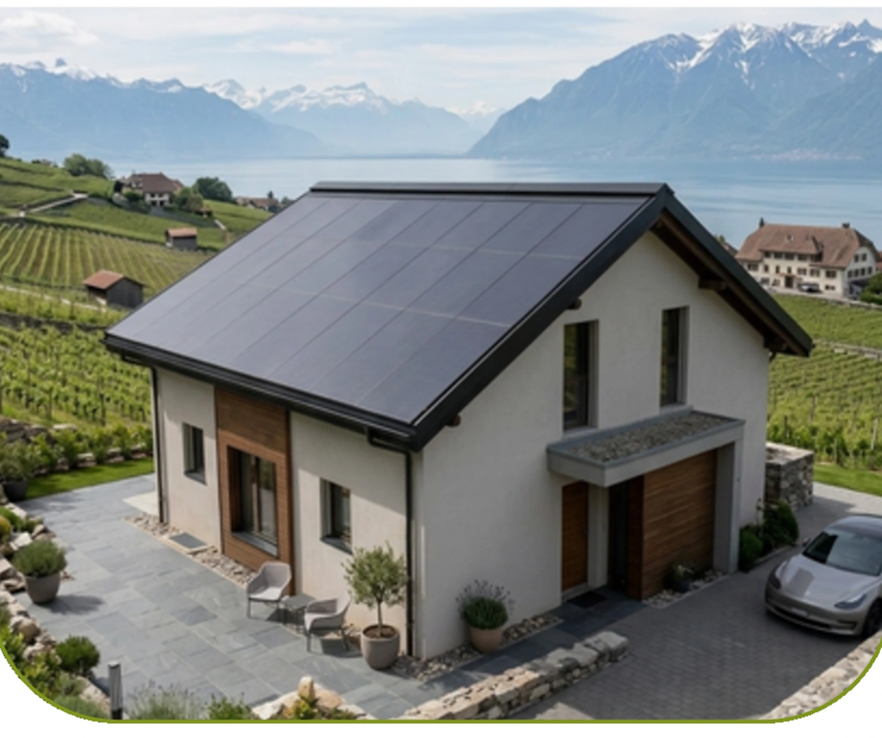Maison avec toiture solaire intégrée Climacy